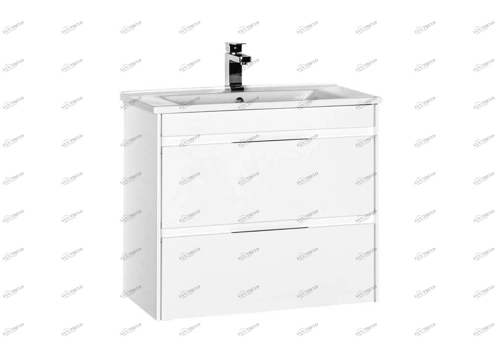 Тумба с раковиной Aquanet Тулон 75 белый 0018339500182319