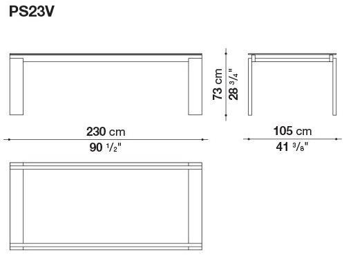 B&B Italia Прямоугольный стол из дерева и стекла Parallel structure sun-id-1347207 - Вид №4