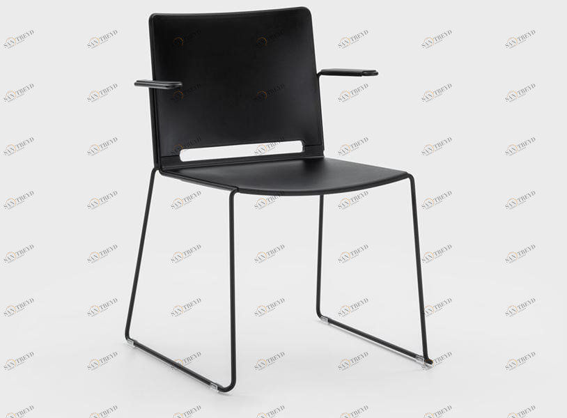 Viganò Пластиковый саночный стул с подлокотниками Daisy sun-id-1467498