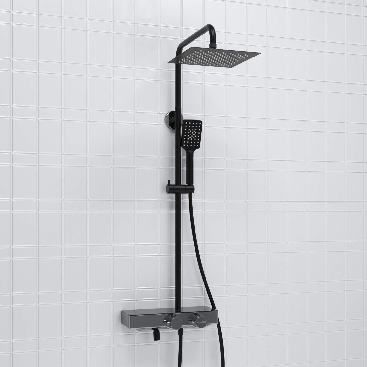 A114.255.130.CB Thermo Душевой комплект с термостатическим смесителем WasserKRAFT 