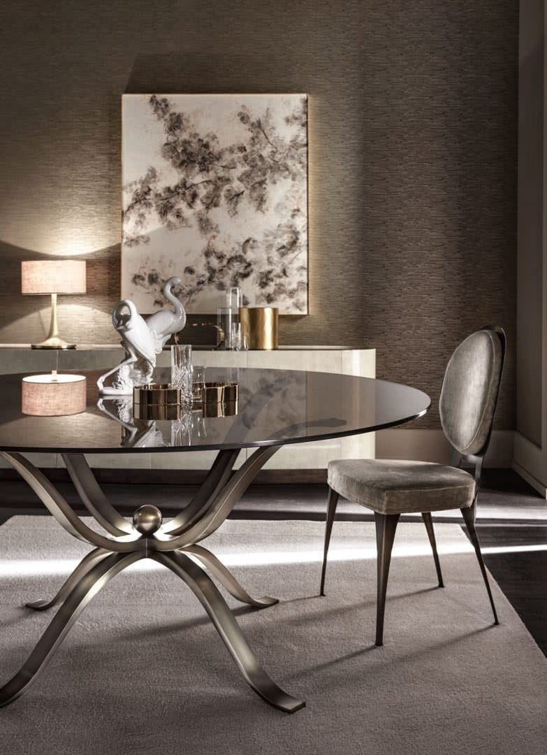 Круглый стеклянный стол Cantori ATLANTE ARCH-00004133 - Вид №2