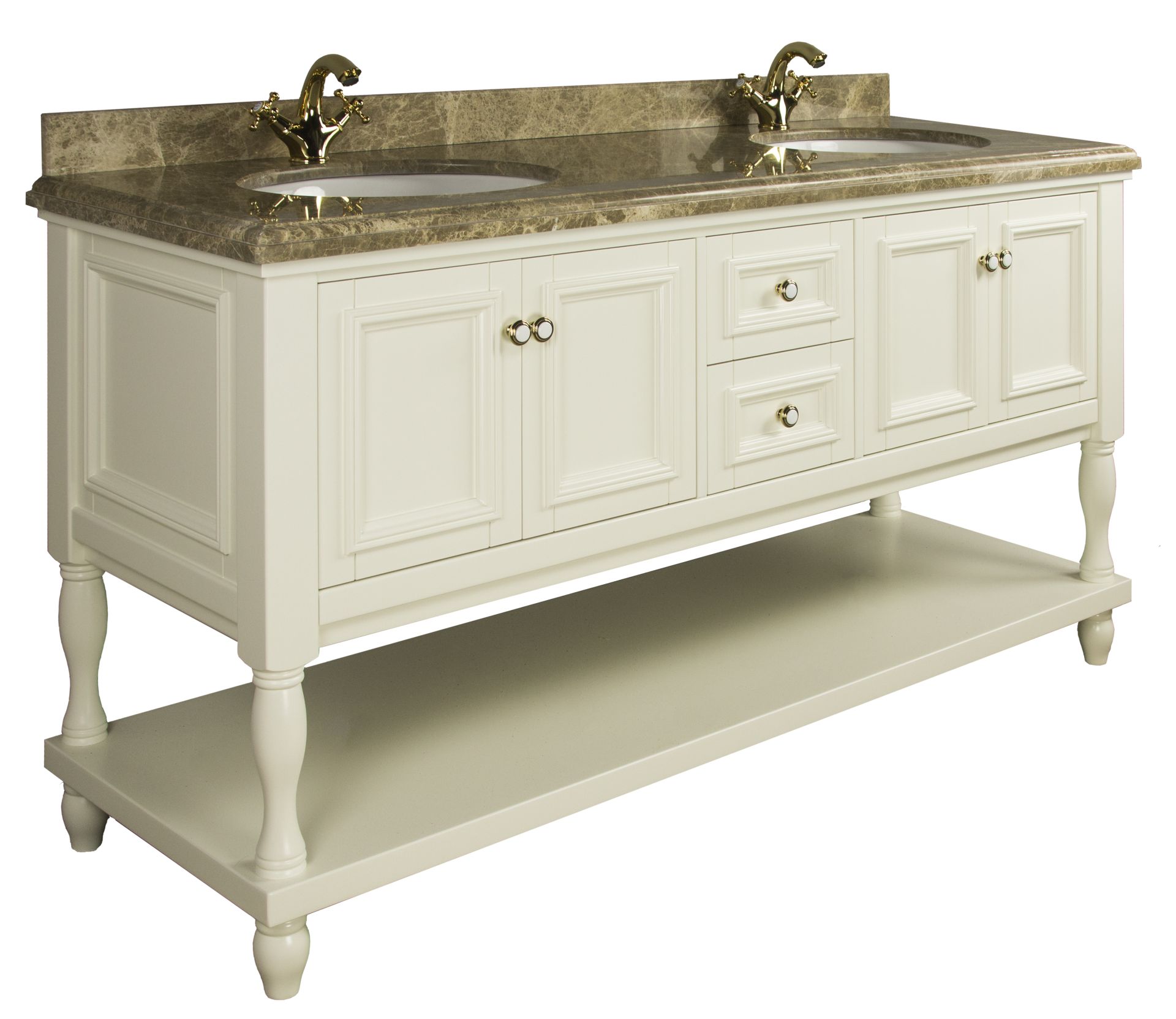 Тумба EDEN 160 арт. TS-8001-C Ивори с золотом Tessoro TS8001CIG - Вид №3