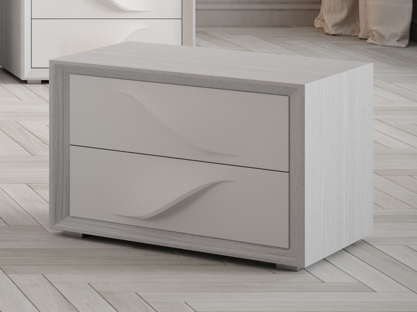 Деревянная прямоугольная тумбочка с ящиками Giessegi Dafne ARCH-00086720