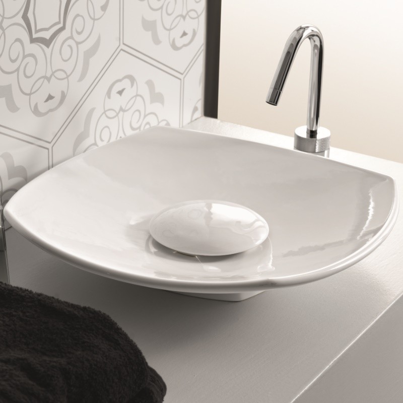 25378 Накладная раковина на столешницу  овальная Ceramica Hidra  - Вид №2