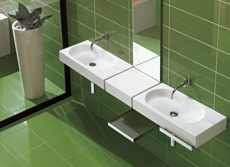 Y0W901 Умывальник Площадь 70x35 без отверстий Hatria 