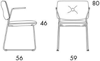 Blå Station Стул с обивкой из ткани с подлокотниками Dundra S70a Bla Station - Вид №7