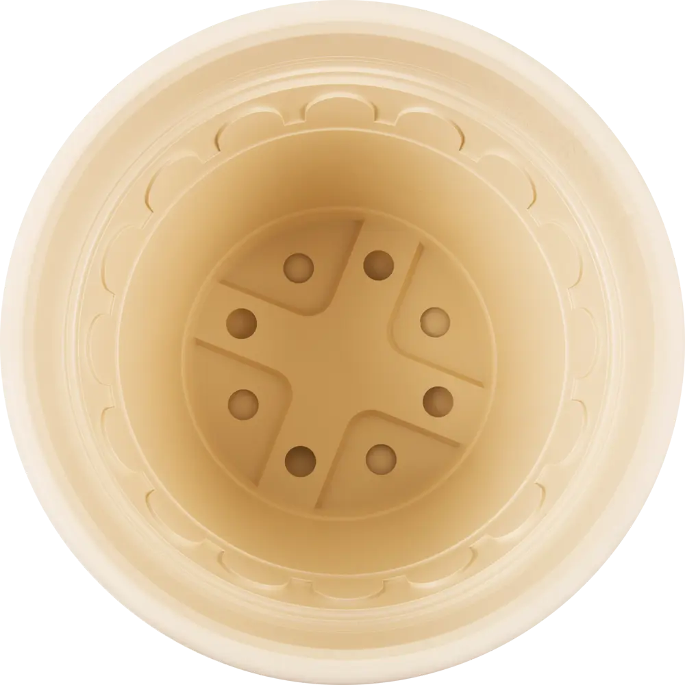 Горшок цветочный Газонcity Рома ø25.4 h19.5 см v5.9 л пластик бежевый STLM-2020030 - Вид №1