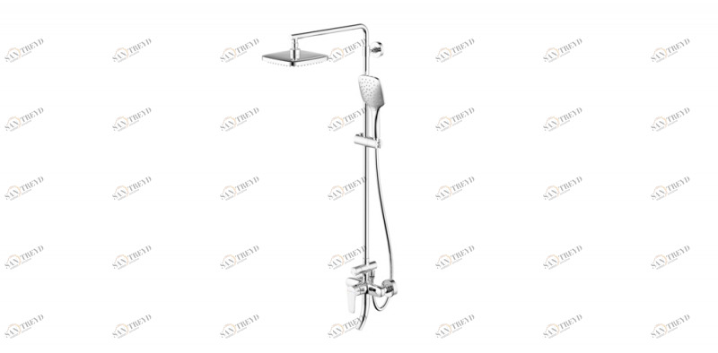 Душевая колонна со смесителем для ванны и душа SOURCE F6173218CP-A-ENG bravat