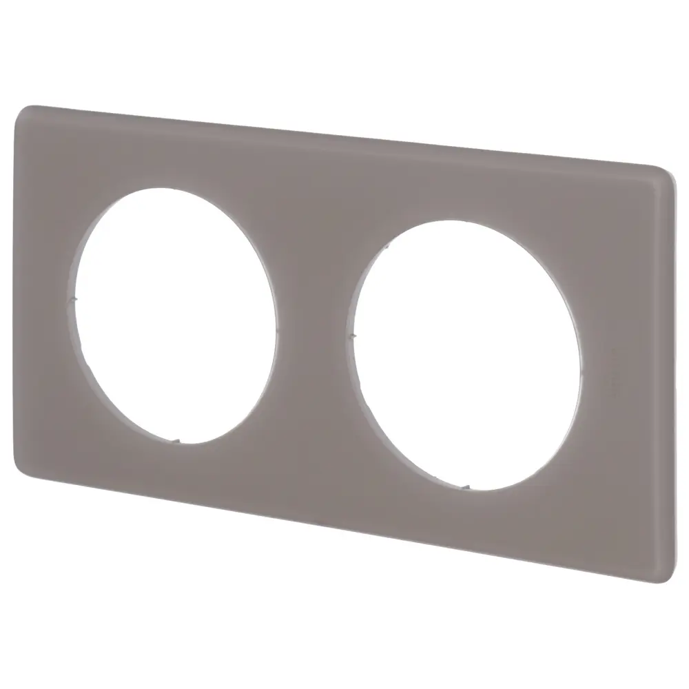 Рамка для розеток и выключателей Legrand Celiane 2 поста, цвет перкаль грэй STLM-2052059 - Вид №1