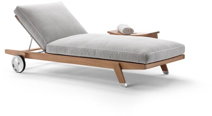 Flexform Садовая кушетка Iroko на колесиках Hora sexta sun-id-1512036 - Вид №3
