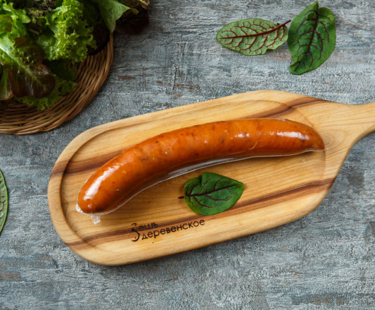 7318 Колбаса Деревенская из индейки п/к кольцо Вкусляндия  - Вид №2