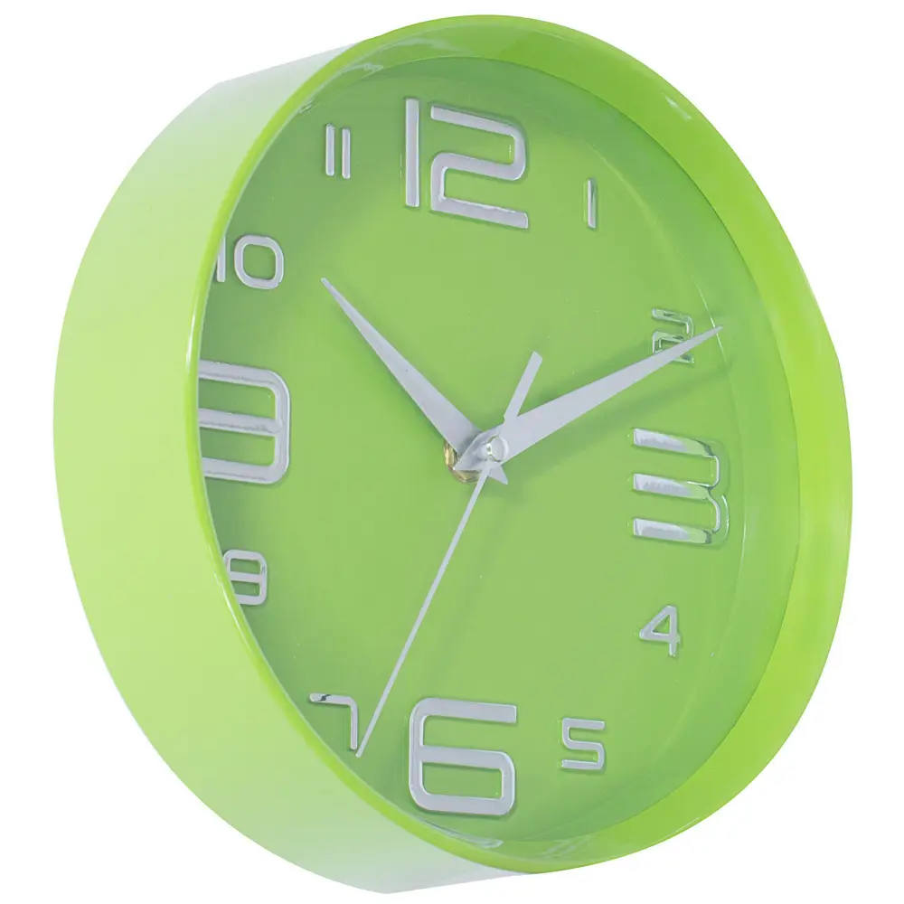 Часы настенные детские цвет зеленый диаметр 25 см TROYKATIME STLM-2193607 - Вид №1