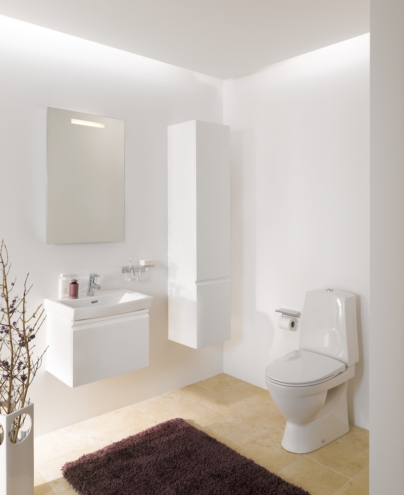 H4029501102601 Шкафчик высокий, 4 полочки стеклянные, петли справа LAUFEN PRO - Вид №26