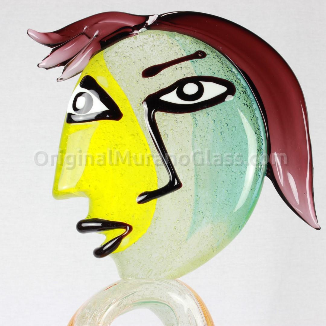 379 ORIGINALMURANOGLASS Скульптура Женщина - по мотивам Пикассо -автор Alessandro Barbaro - муранское стекло OMG 25 см PICASSO - Вид №1