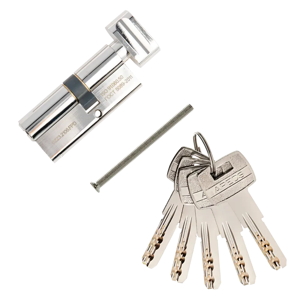 Цилиндр дверной APECS Pro с механизмом ключ-вертушка 37×31 мм 85559783 PRO LM STLM-0063851 - Вид №1