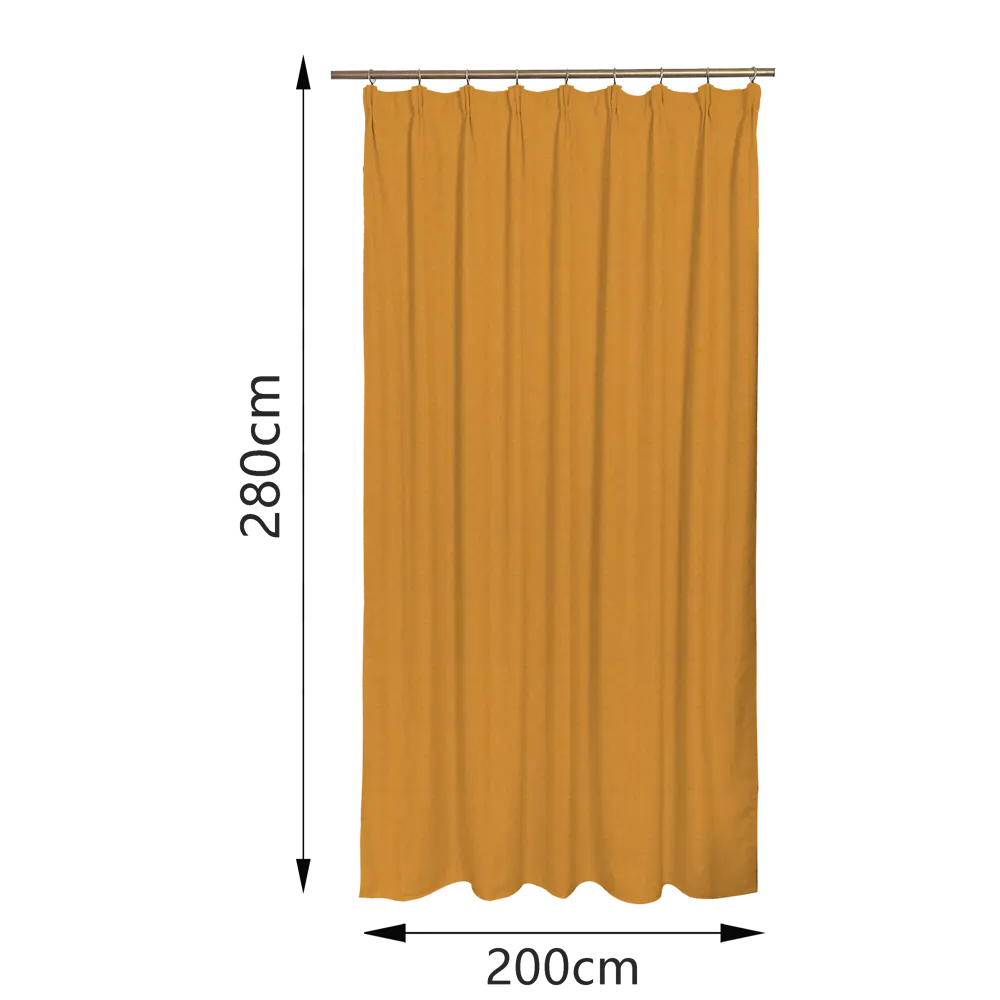 Штора на ленте Inspire Arona 200x280 см цвет желтый 89343248 STLM-2090559  - Вид №2