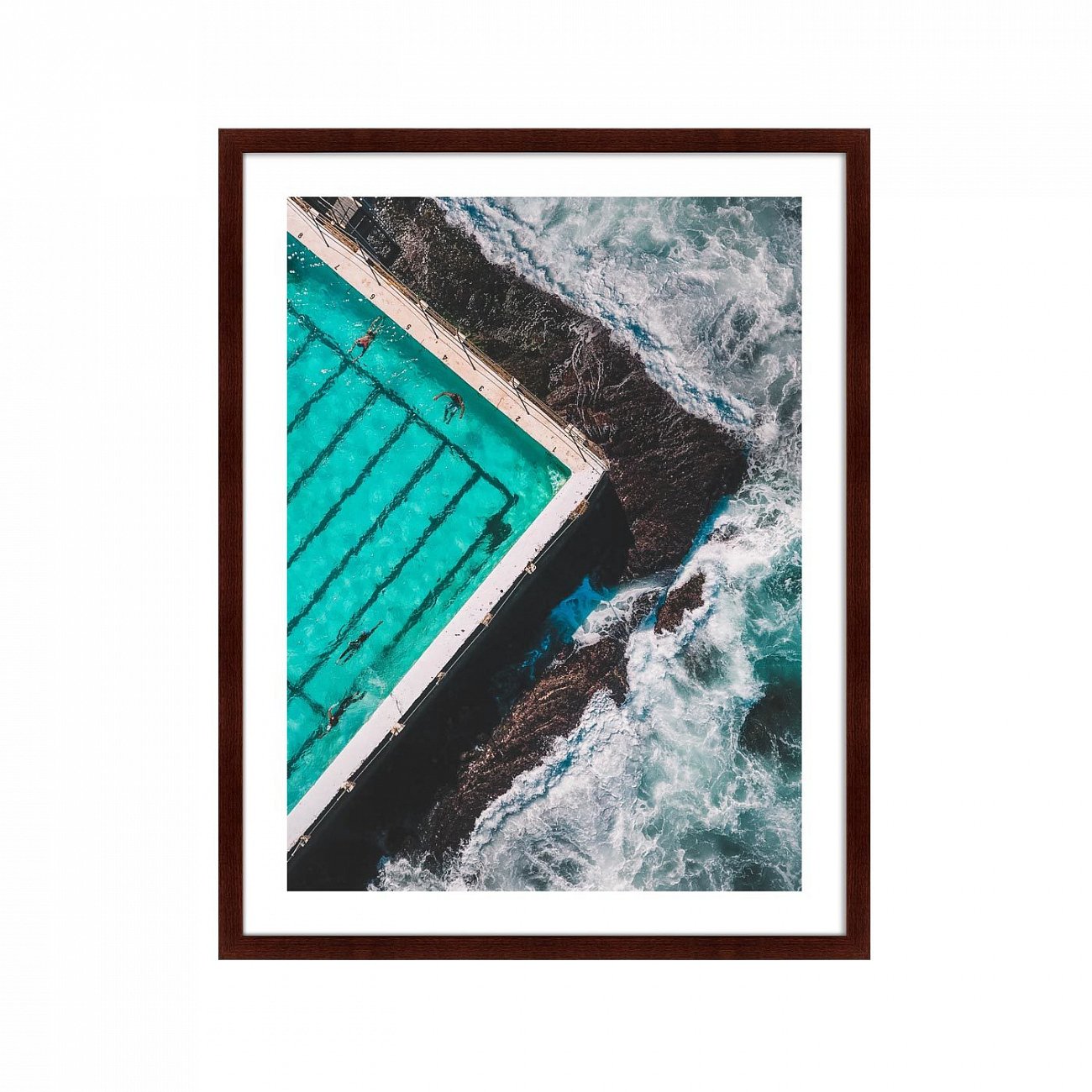 Арт-фотография в деревянной раме 78,5х100 см Bondi Beach, Australia, No 1 КАРТИНЫ В КВАРТИРУ  264818 Белый;голубой;разноцветный  - Вид №1