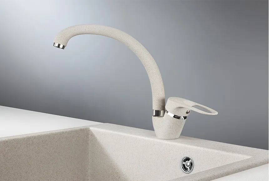 ST-03, БАЗАЛЬТ, СМЕСИТЕЛЬ КУХОННЫЙ GRANULA Standart 03-ST-ST79