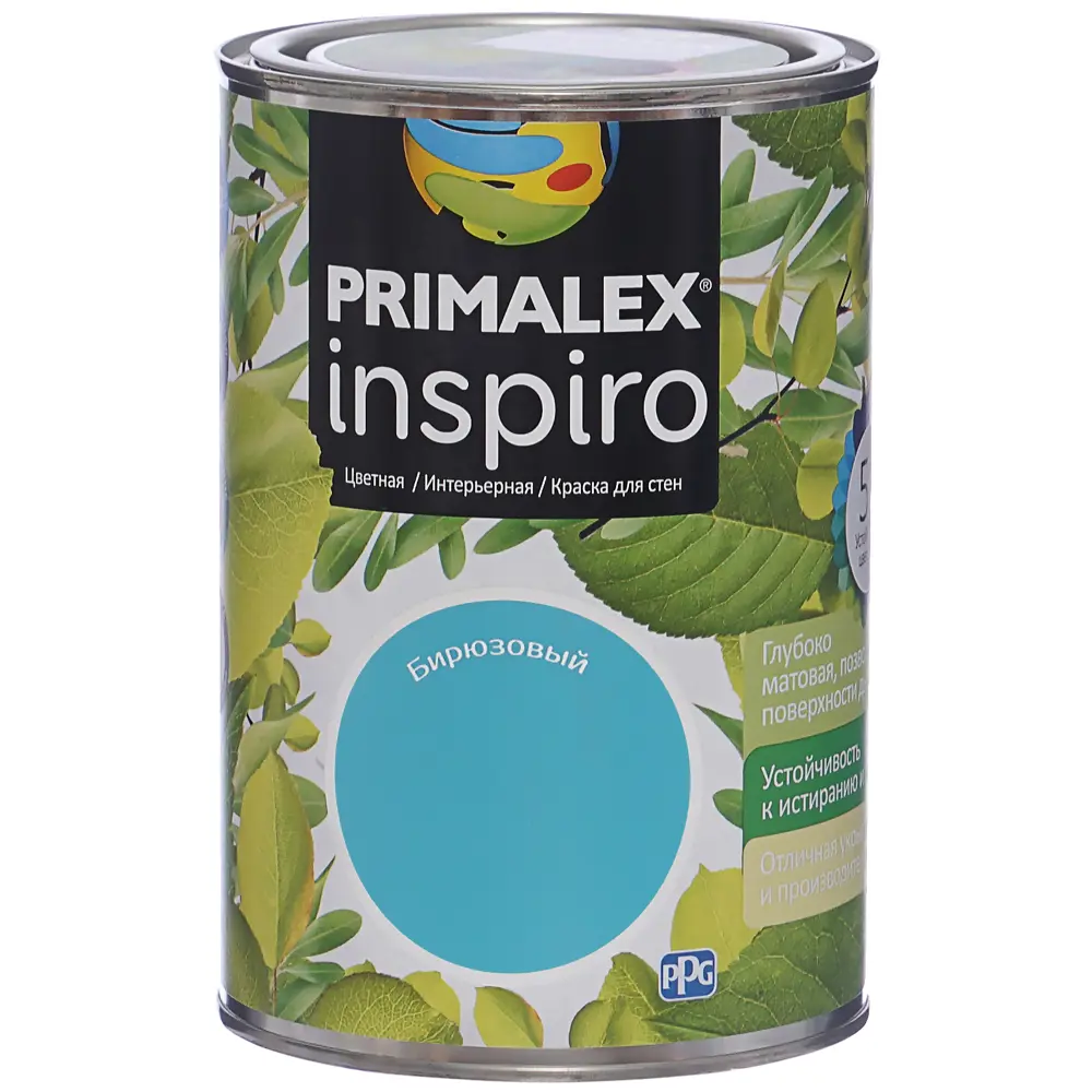 Краска Primalex Inspiro 1 л Бирюзовый STLM-2186396 - Вид №1