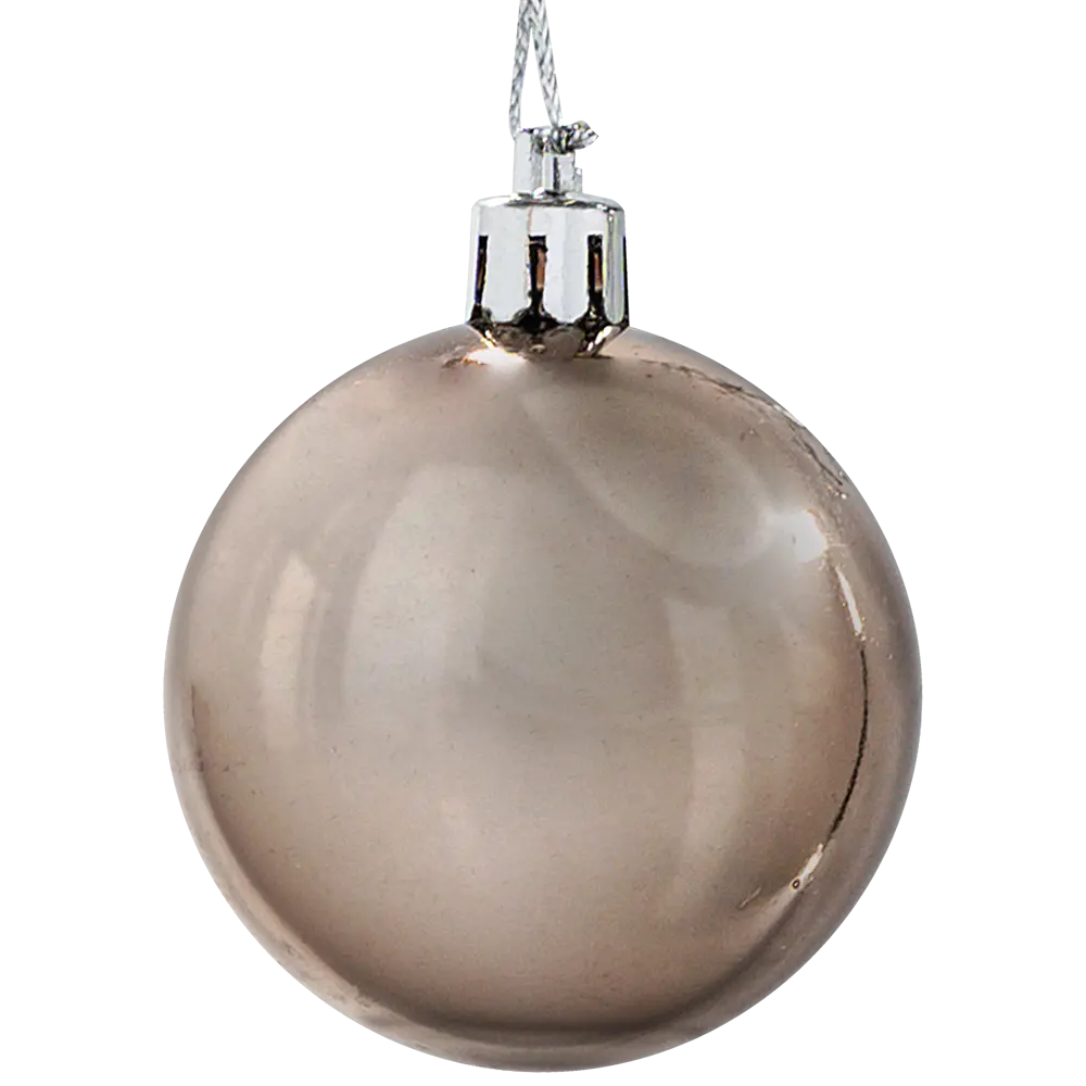 87036355 Елочное украшение Шар Christmas ø5 см цвет коричневый STLM-0964793 Santreyd 