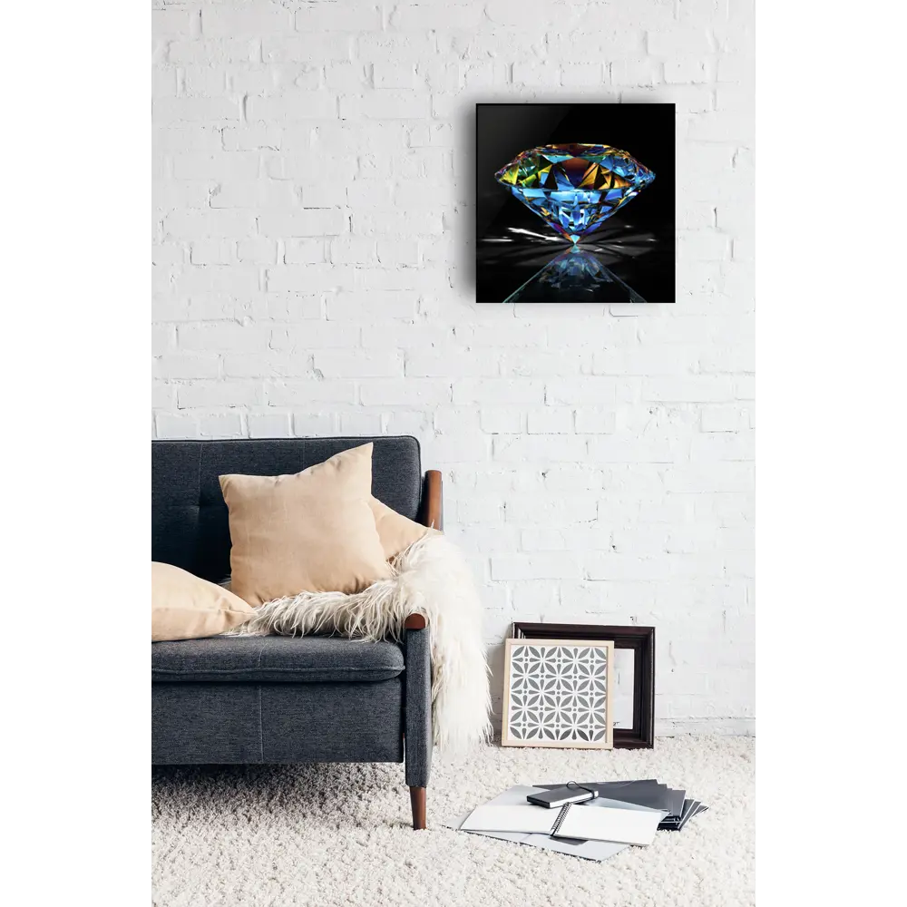 Картина на стекле Сверкающий алмаз 30x30 см 82242417 STLM-2095461 ARTABOSKO  - Вид №4