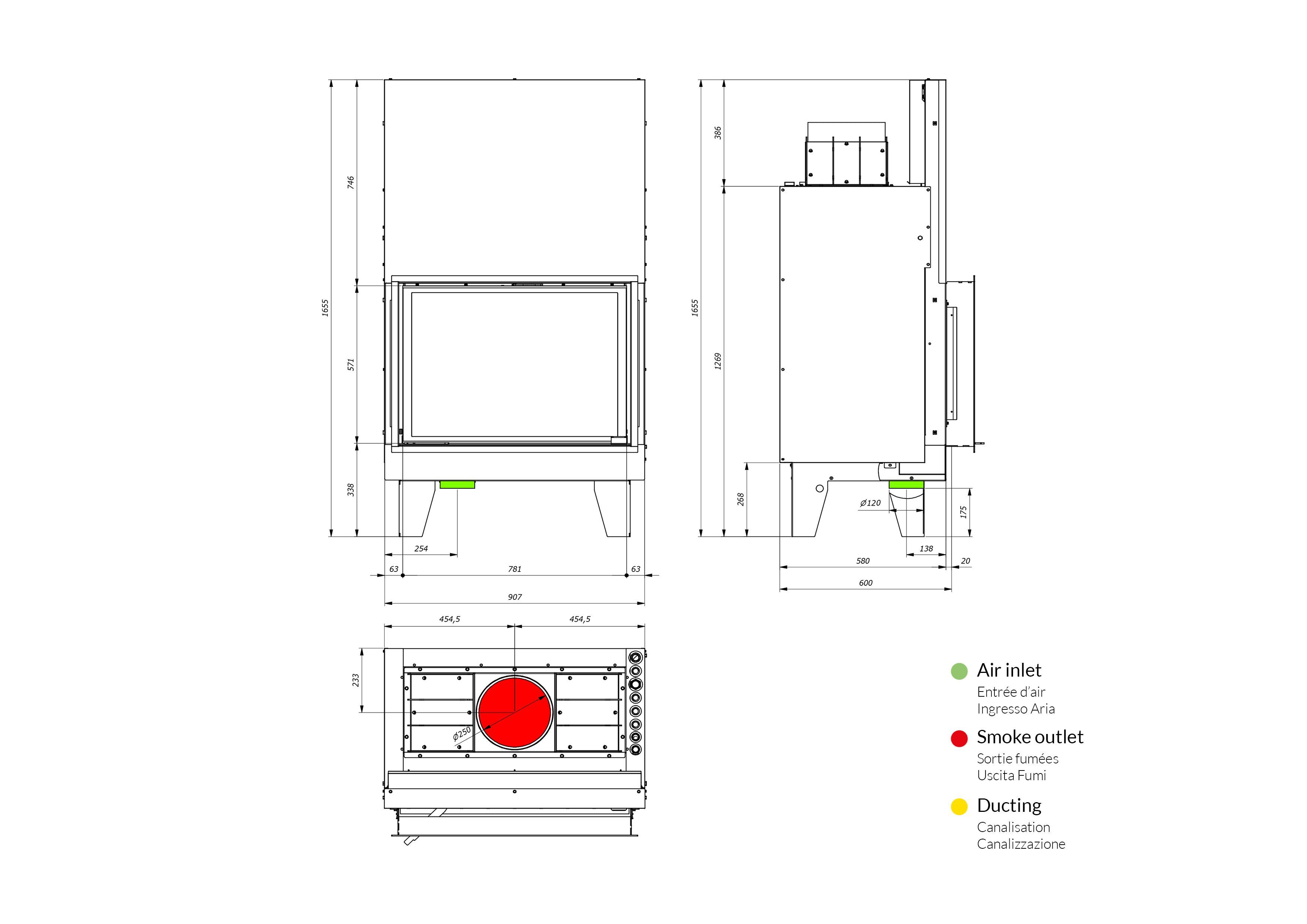Дровяной камин класса а+ Jolly Mec водяные системы ARCH-00059169 - Вид №2