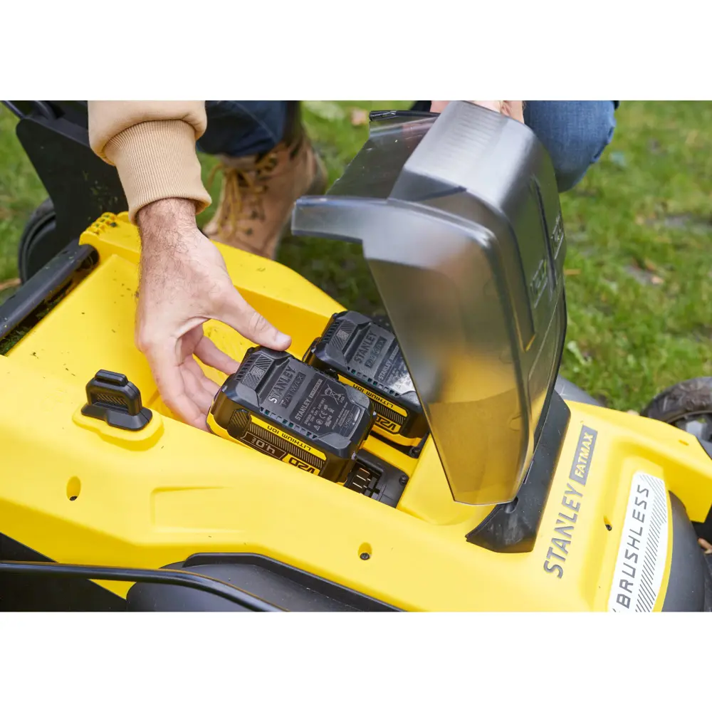 Газонокосилка аккумуляторная Stanley SFMCMWS251M-QW 36 В 51 см 2x4 Ач АКБ и ЗУ входит в комплект Santreyd STLM-2162935 - Вид №8