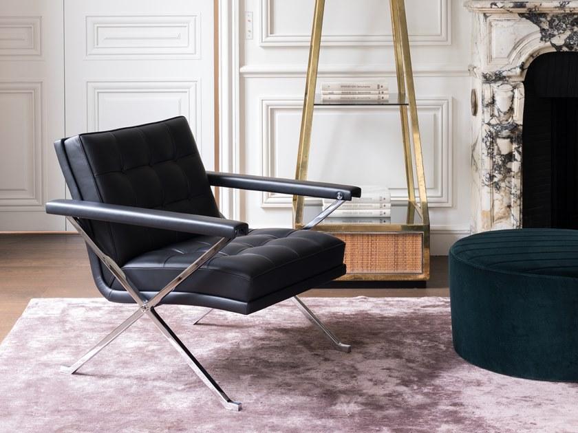 Wittmann Стеганое кожаное кресло с подлокотниками Constanze 3/4 sun-id-1376531 - Вид №2