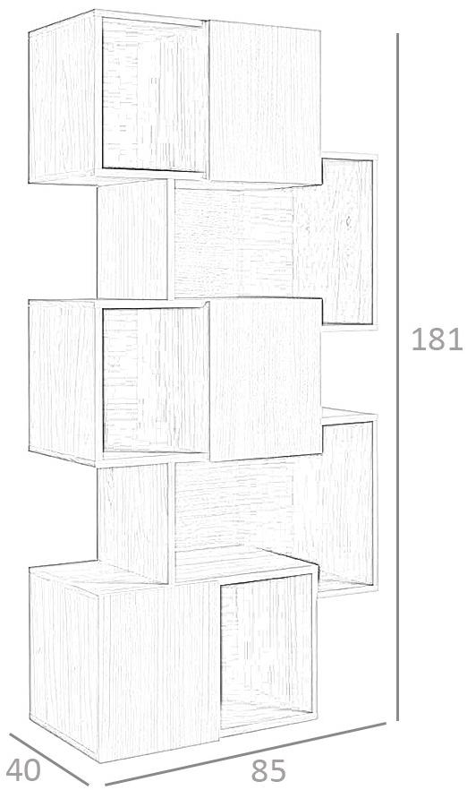 Angel Cerdá Модульный книжный шкаф из дерева Nature life 3021 Angel Cerda - Вид №3