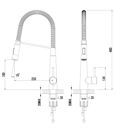 LM6002C Смеситель Soul для кухни LEMARK SOUL - Вид №1