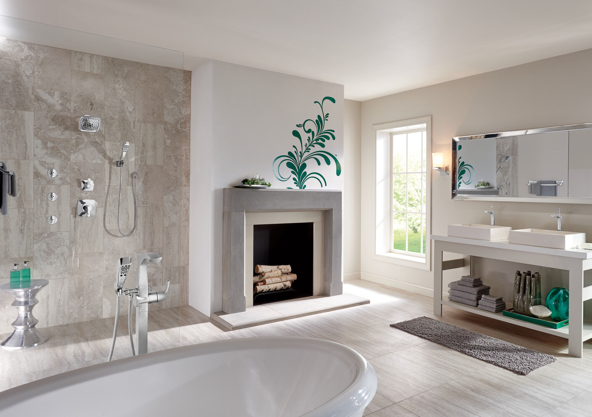 75225 24-дюймовый двойной полотенцесушитель Delta Faucet Tesla Хром - Вид №4