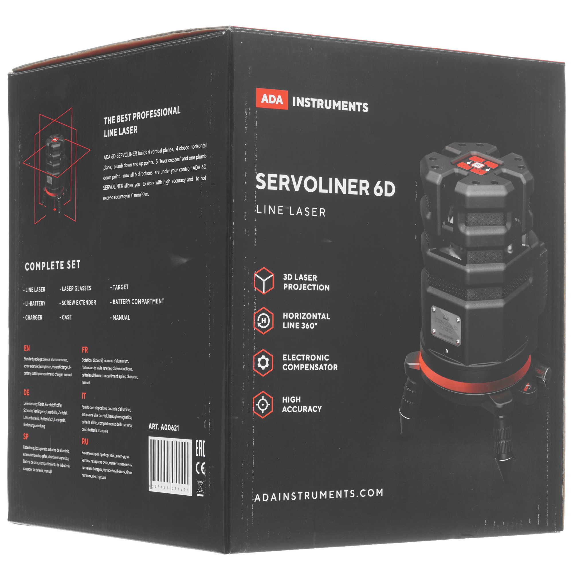 Лазерный нивелир ADA 6D Servoliner 5301128 STDN-0141062 - Вид №9