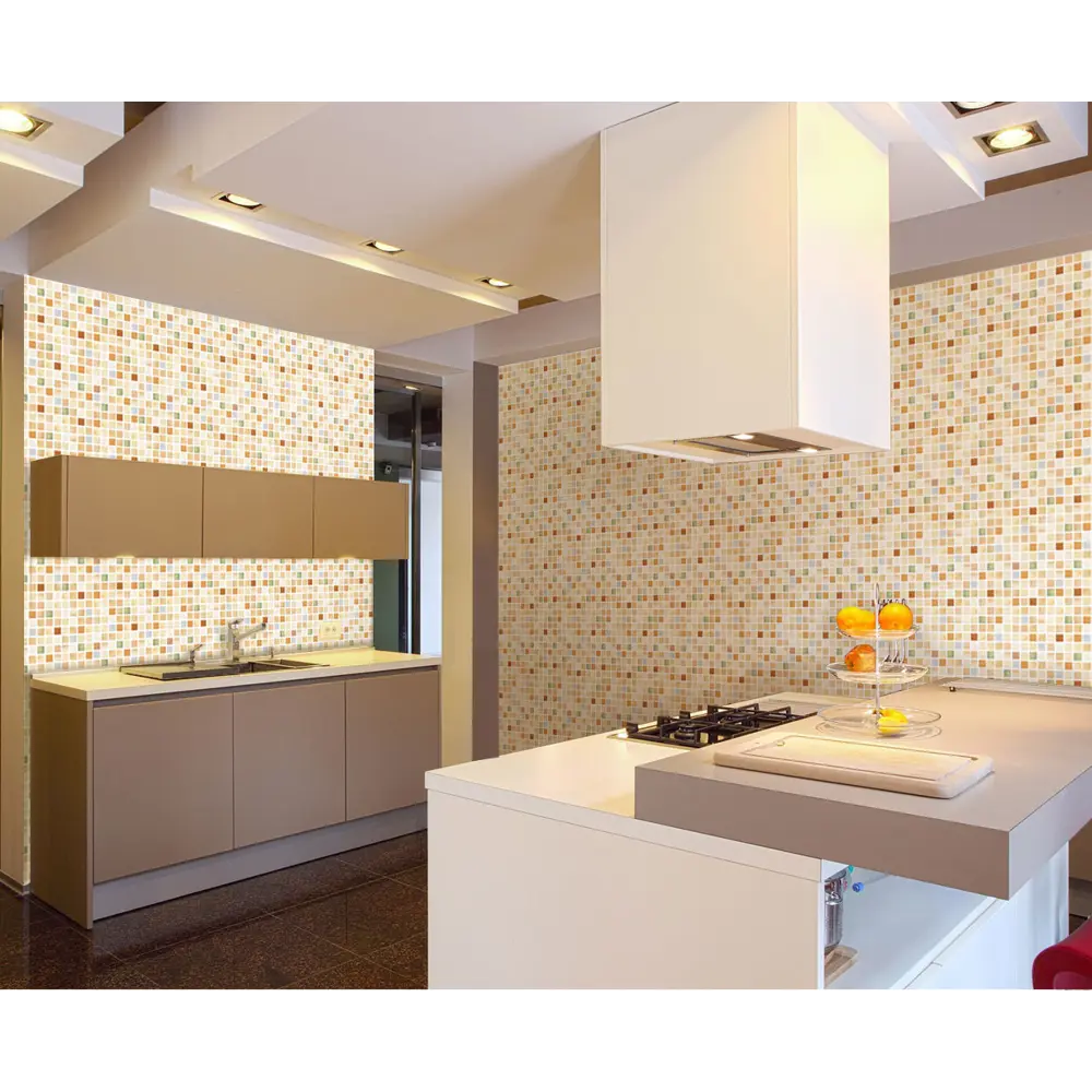 Листовая панель ПВХ 960x485x0.3 мм Мозаика индия 0.47 м² Santreyd STLM-2099708 - Вид №3