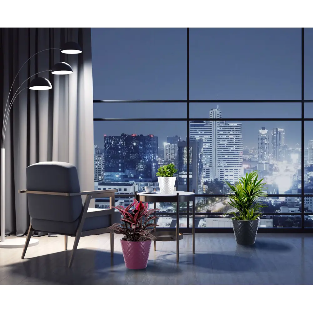 Горшок цветочный Ingreen Manhattan ø28 см h25.3 см v11 л пластик оникс STLM-2187298 - Вид №4