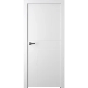Дверь межкомнатная глухая Лацио 2 90x200 см эмаль белый без замка, без петель