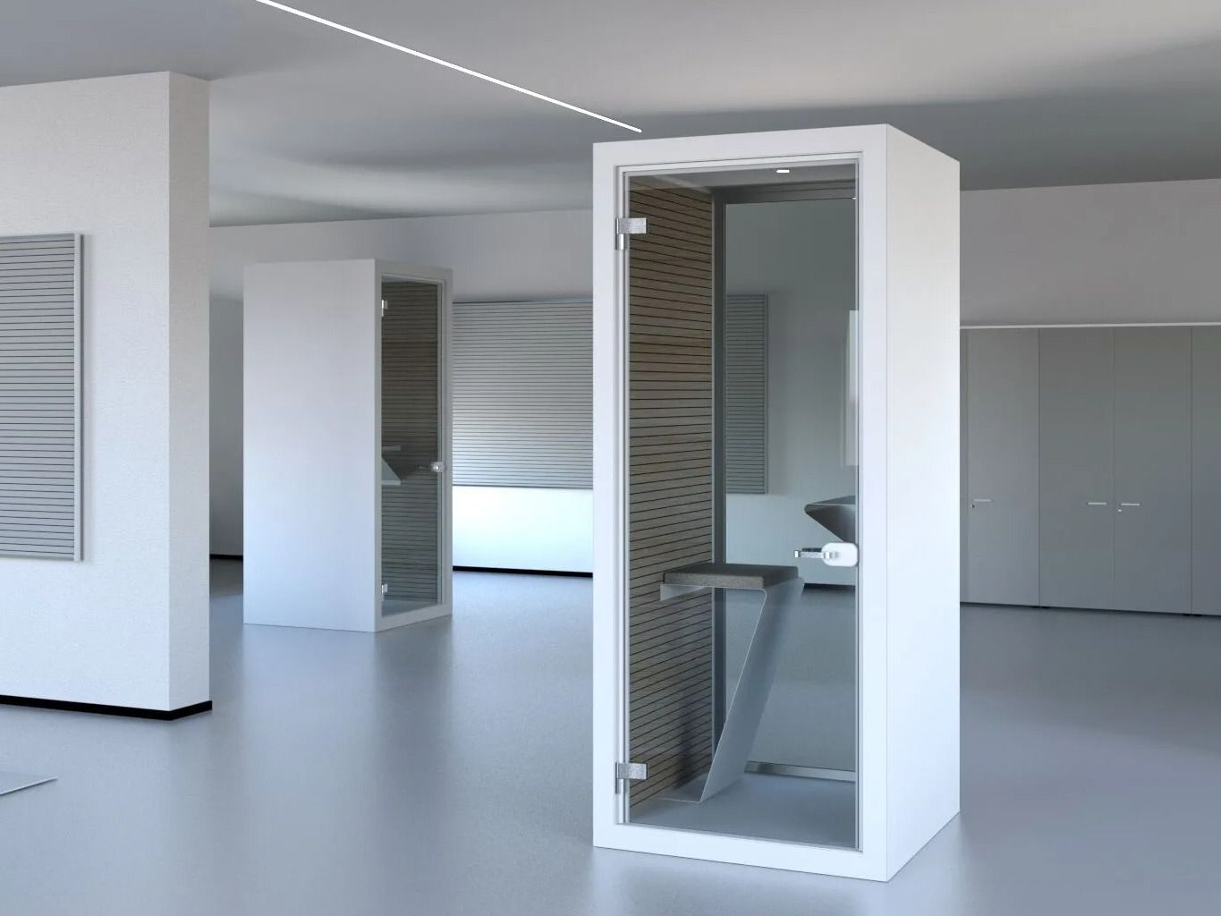 Одноместная акустическая офисная кабина со встроенным освещением Stefani акустическая коробка ARCH-00131256