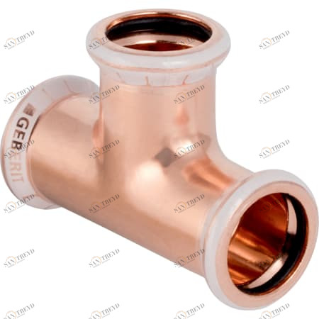 GEBERIT 61004 Тройник равнопроходной Geberit Mapress из меди 