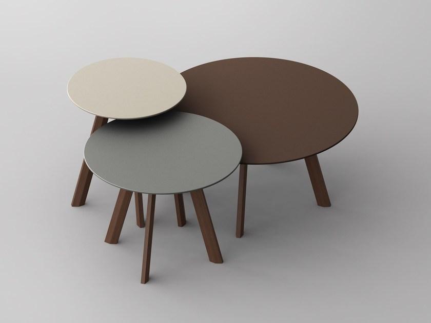 Vitamin Design Низкий круглый журнальный столик из линолеума Rhombi sun-id-1481215 - Вид №1