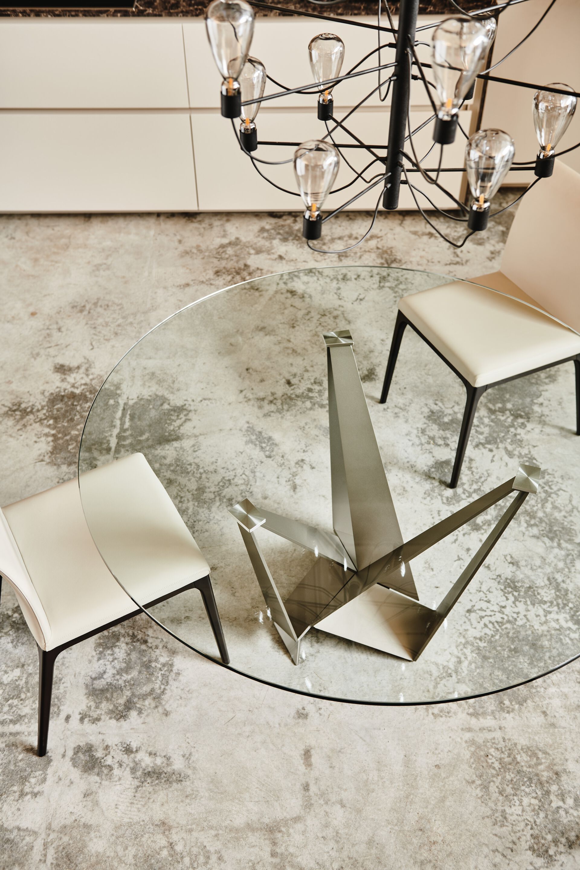 Круглый Хрустальный стол Cattelan italia Скорпио ARCH-00002052 - Вид №1