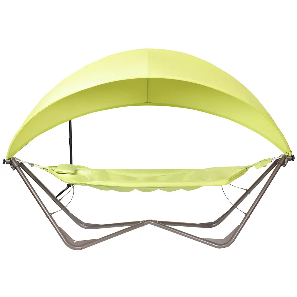 Гамак-гондола садовый 190x320 см, с тентом, сталь/пвх Santreyd STLM-2128065 - Вид №1