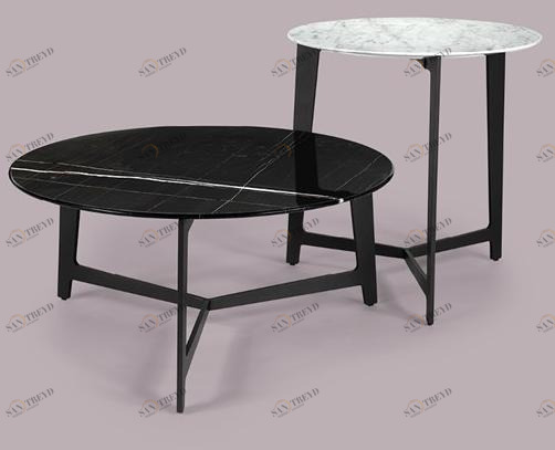 Borzalino Круглый мраморный журнальный столик для гостиной B series sun-id-1513726