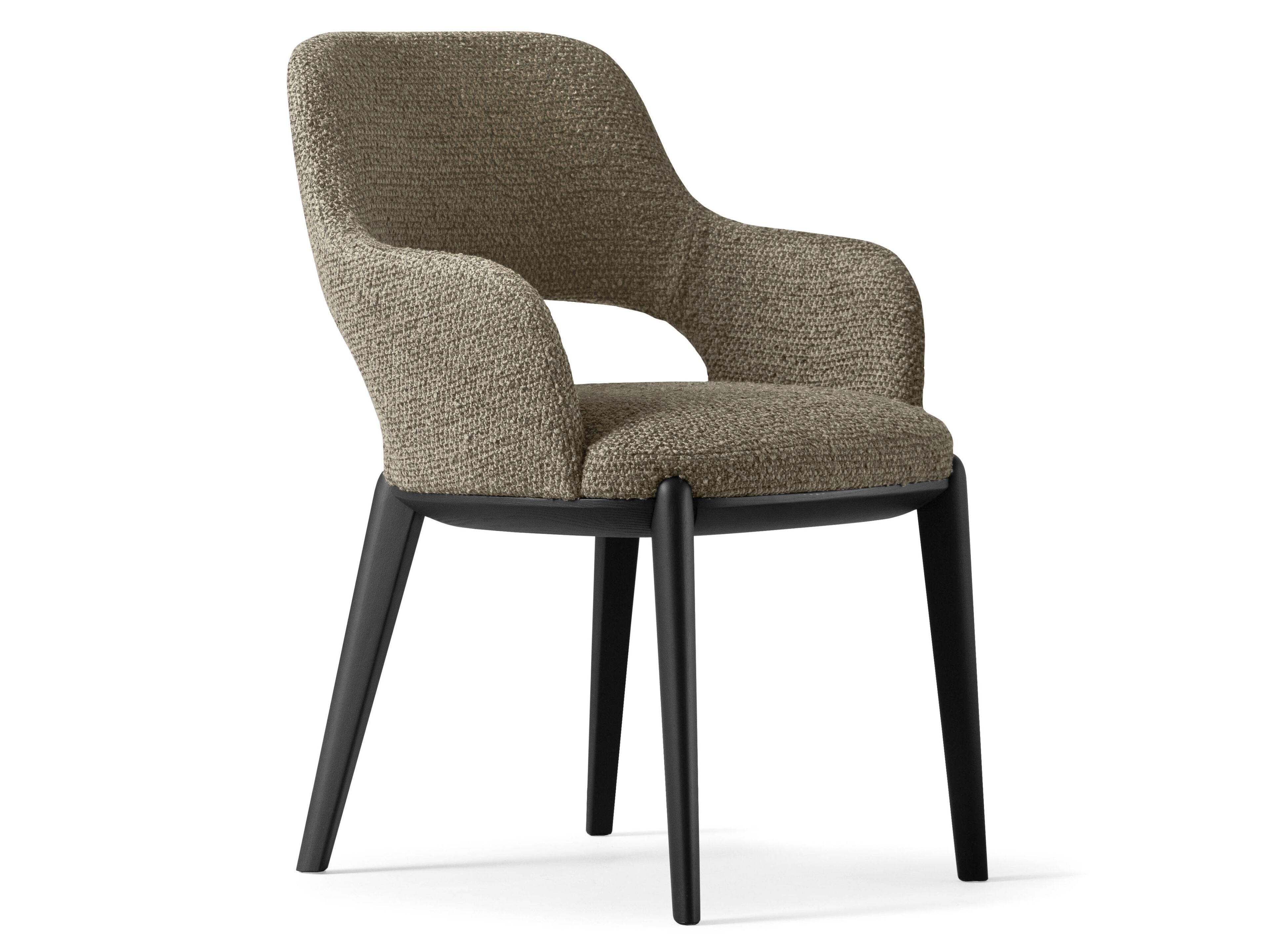 Мягкий тканевый стул с подлокотниками Alf DaFrè TINA ARCH-00082266