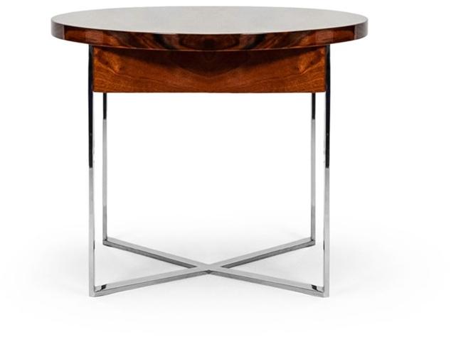 Mytto Круглый деревянный журнальный столик с местом для хранения вещей Larforma sun-id-1431032 - Вид №1