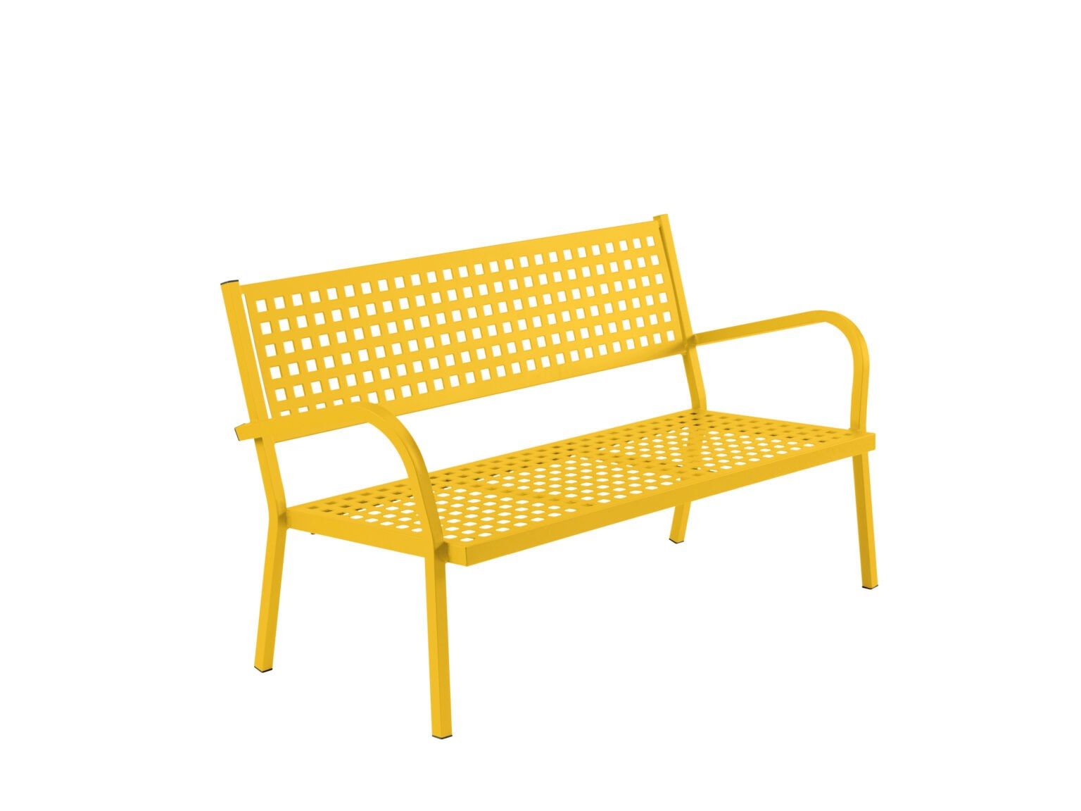 Металлическая садовая скамейка с подлокотниками Vermobil ARCH-00085459 - Вид №4