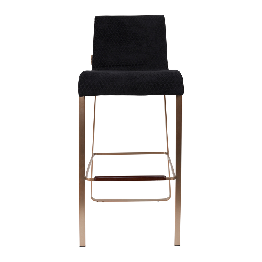 Стул барный Flor черный Dutchbone 1500242 - Вид №4