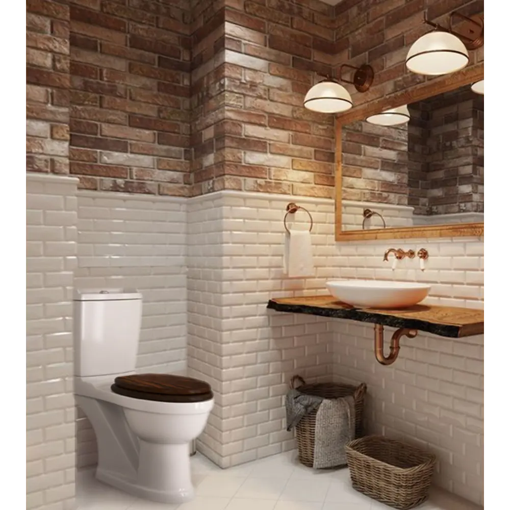 Унитаз напольный «Лондон» горизонтальный выпуск двойной слив Santreyd STLM-2192527 - Вид №7