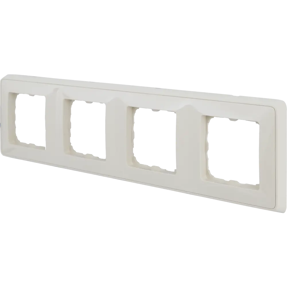 Рамка для розеток и выключателей Legrand Cariva 4 поста, цвет слоновая кость STLM-2049281 - Вид №1