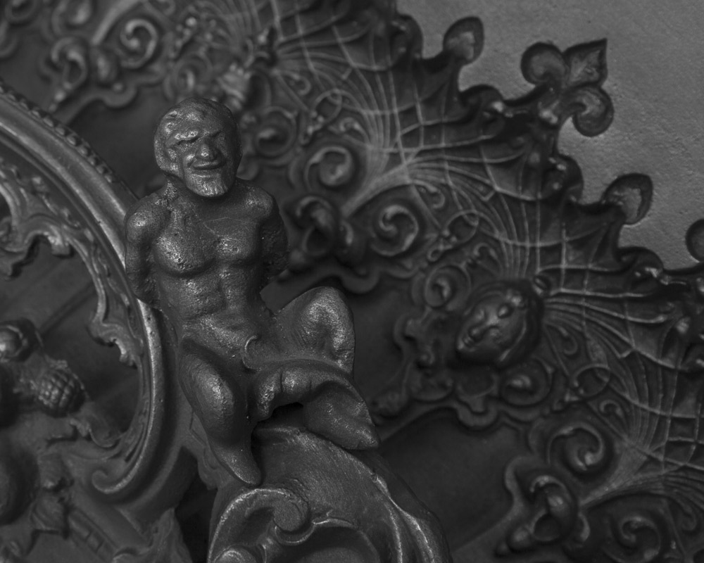 RX263 Чугунная каминная вставка в стиле рококо Сarronheating  - Вид №3