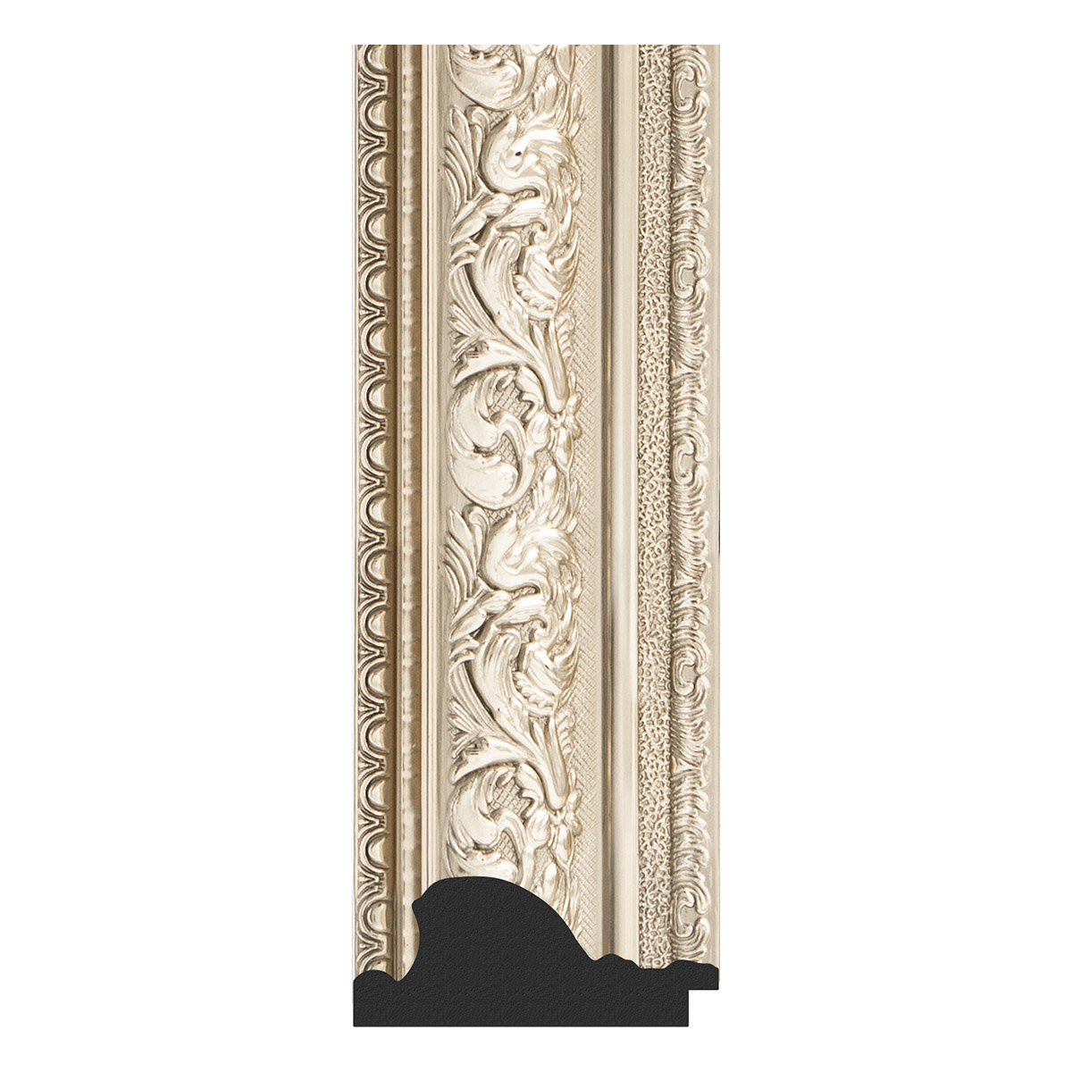 BY 3608 Зеркало с фацетом в багетной раме - виньетка серебро 109 mm EVOFORM Exclusive - Вид №2