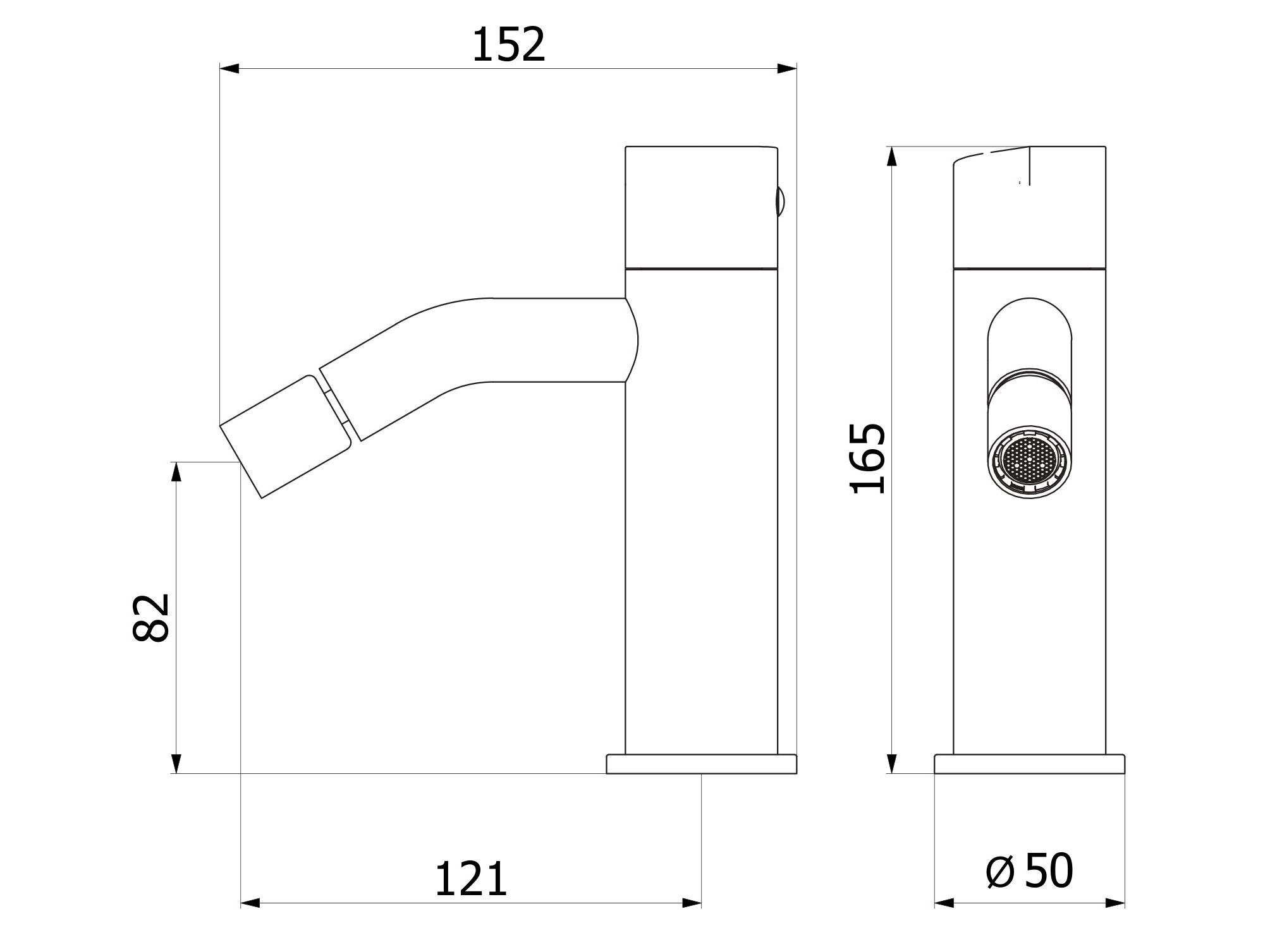 Смеситель для биде с одним отверстием из нержавеющей стали IB торт ARCH-00150420 - Вид №1